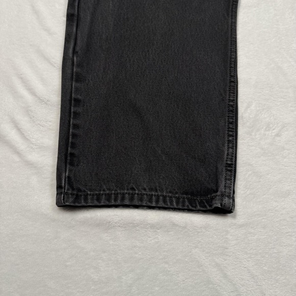 Levis 550 Jeans Mens 44x30 Black Relaxed Tapered Fit Denim Pants Stonewash - Picture 4 of 16